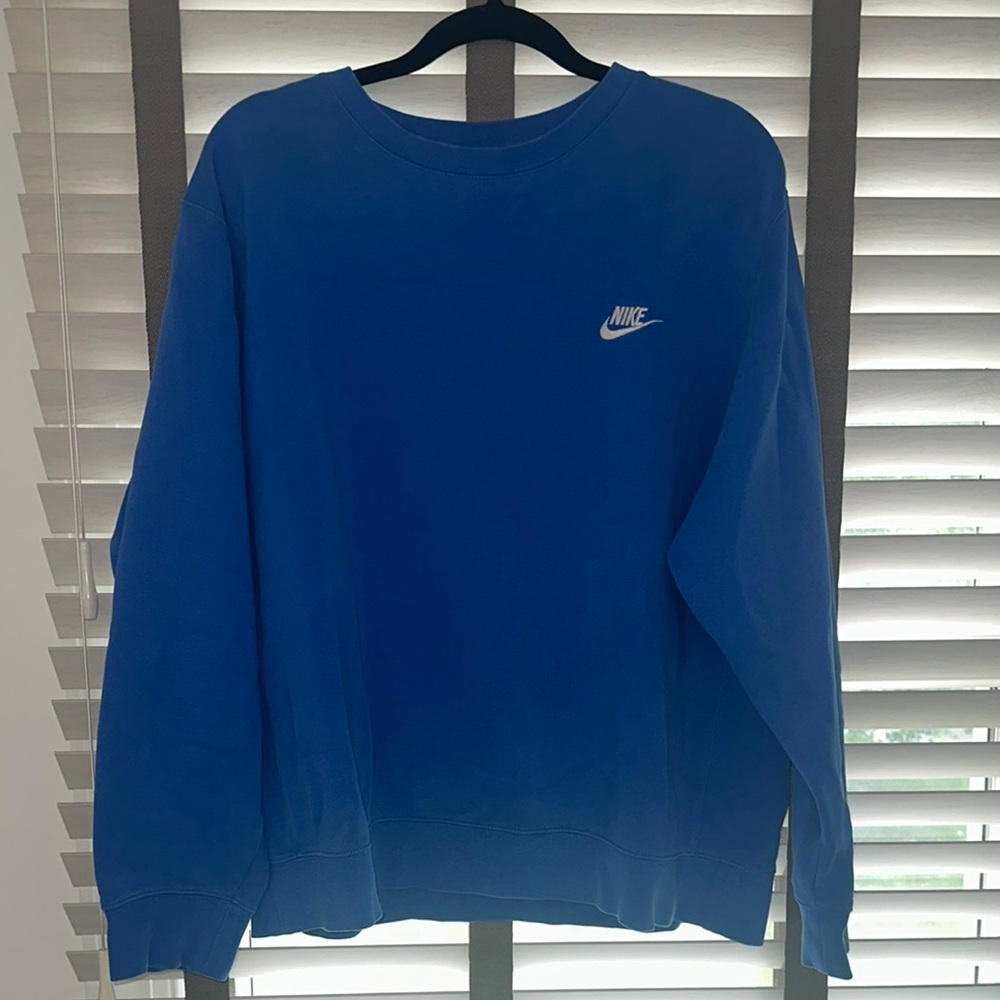 Nike Club Fleece Blue Crewneck